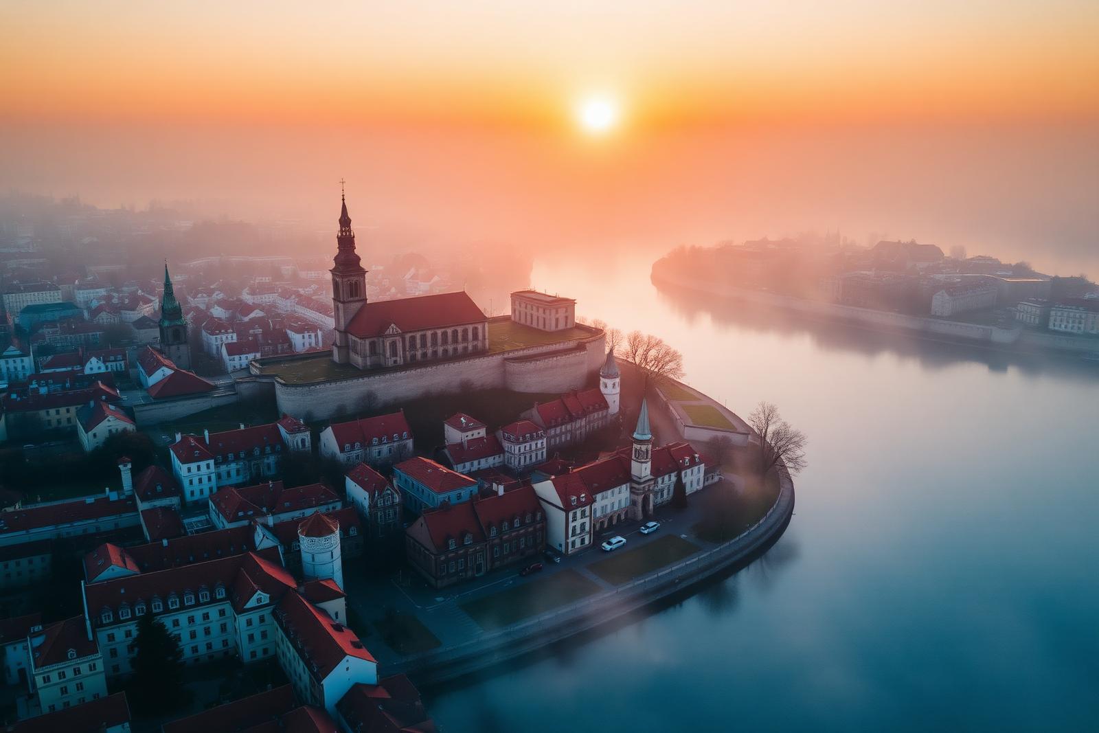 Kraków z drona