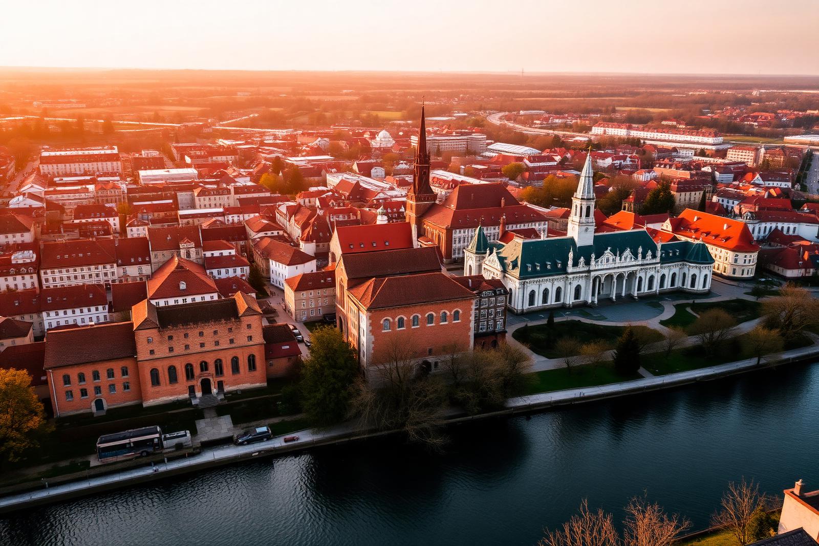 Toruń z drona