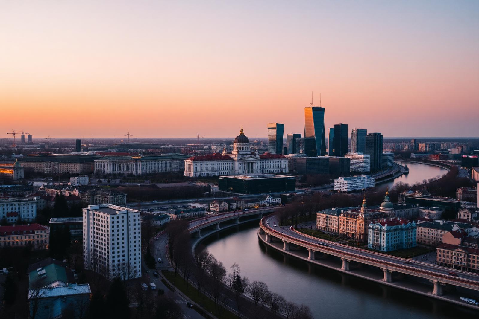 Warszawa z drona